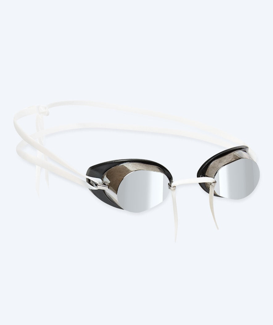 Watery svømmebriller - Proflex Swedish Mirror - Hvit/sølv