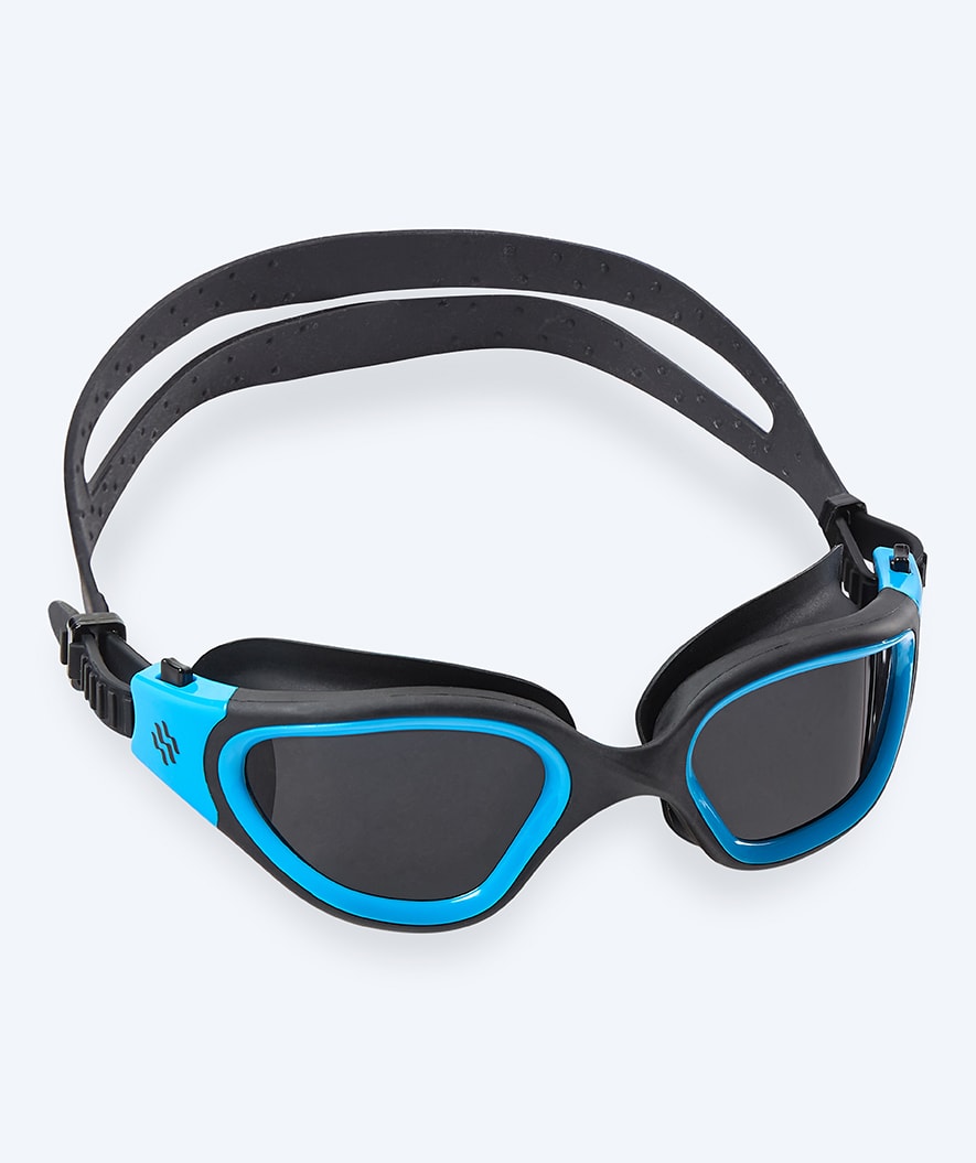 Watery svømmebriller til trening - Raven Active - Svart/blå 1.0