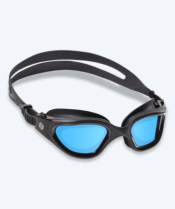 Watery mosjons svømmebriller - Raven Mirror - Svart/blå