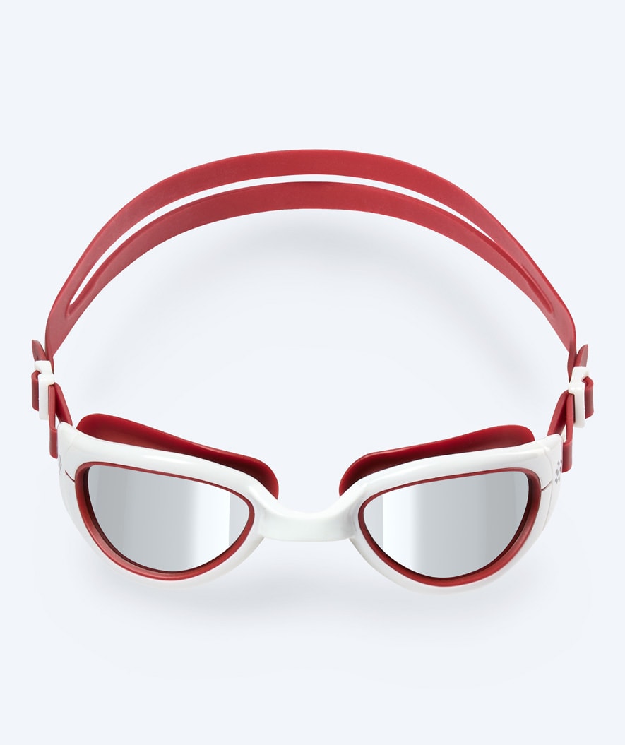 Watery mosjonssvømmebriller - Wade Mirror - Rød/sølv
