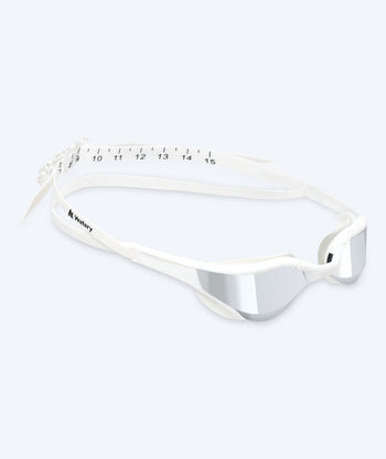 Watery svømmebriller - Instinct Elite Mirror - Hvit/sølv