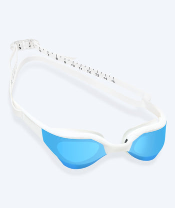 Watery svømmebriller - Instinct Elite Mirror - Hvit/blå