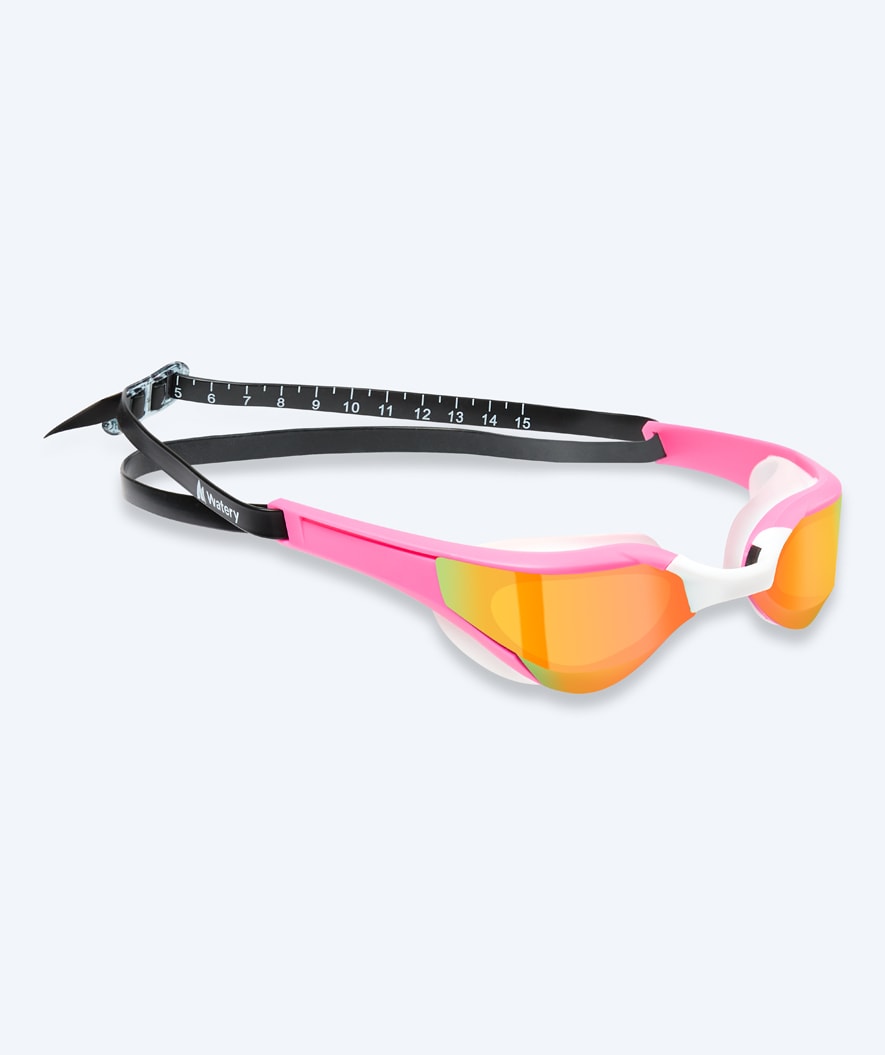 Watery svømmebriller - Instinct Elite Mirror - Rosa/gull