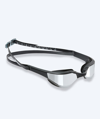 Watery svømmebriller - Instinct Elite Mirror - Svart/sølv