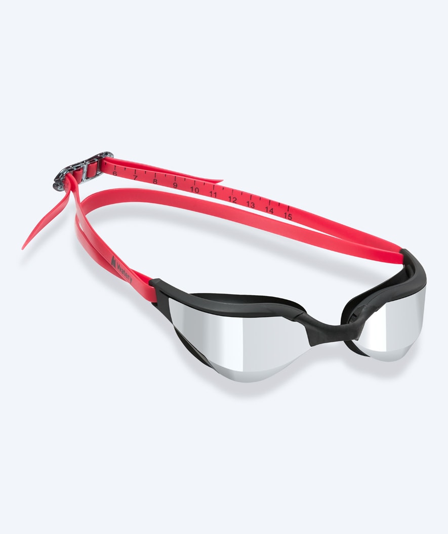Watery svømmebriller - Instinct Ultra Mirror - Rød/sølv