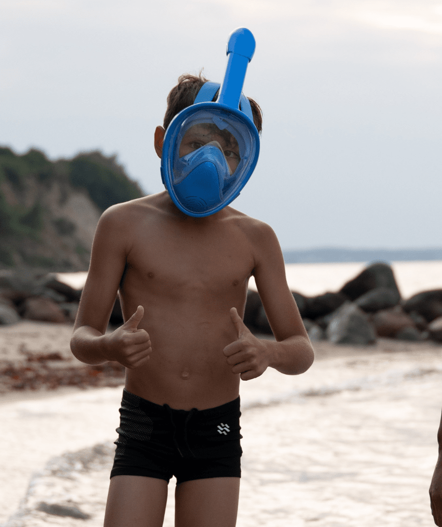 Watery full face snorkelmaske til barn - Oxygen - Svart